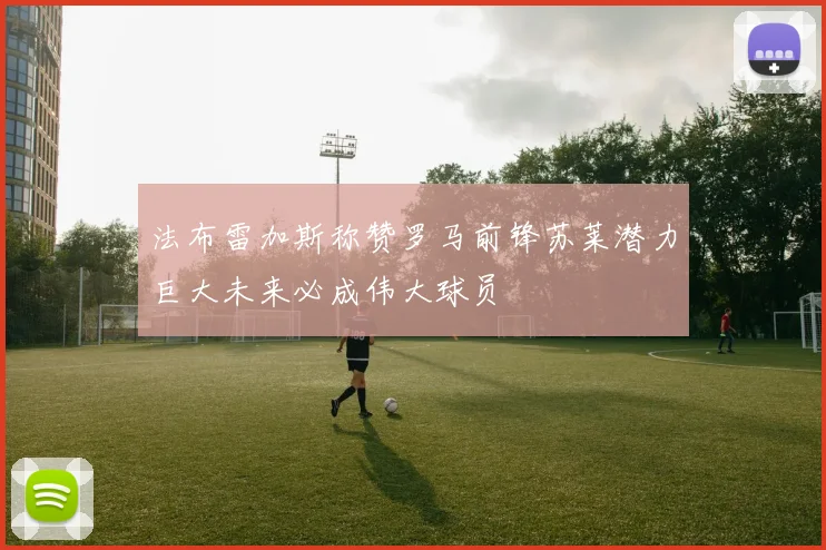 法布雷加斯称赞罗马前锋苏莱潜力巨大未来必成伟大球员